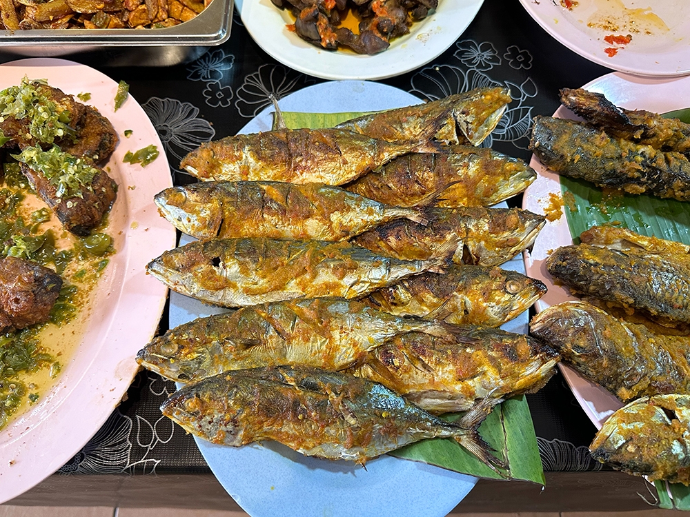 You get the usual items like 'ikan bakar' and many others here.