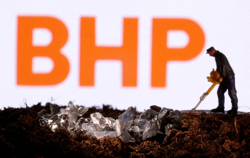 Mining giant BHP on Thursday wiped billions off the estimated value of its Australian nickel operations, as the firm struggles to compete with a flood of cheap shipments from neighbouring Indonesia. — Reuters pic