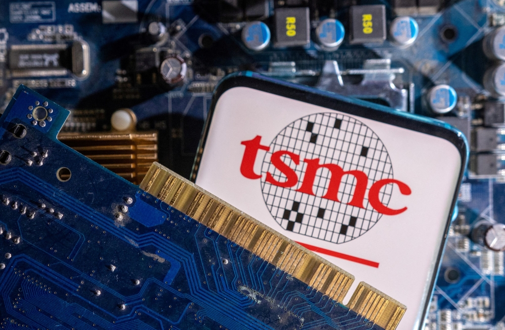 Market-heavyweight Taiwan Semiconductor Manufacturing Company spiked as much as 9.8 per cent in the morning session — the biggest intraday rise since summer 2020, according to Bloomberg News. — Reuters pic