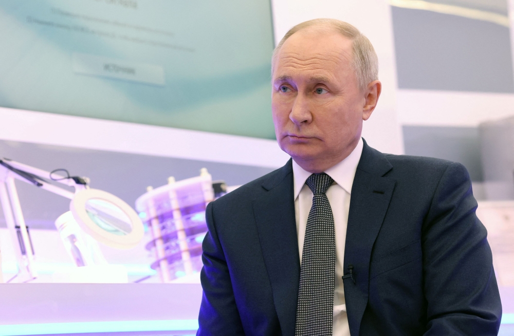 Russia's President Vladimir Putin is known for his doubts about green energy. — Reuters pool pic