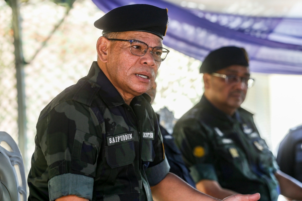 Home Minister Datuk Seri Saifuddin Nasution Ismail said the police and Immigration Department have stopped their search operations in the forest area and also called off their roadblocks and will instead rely on public tip-offs. — Picture by Hari Anggara