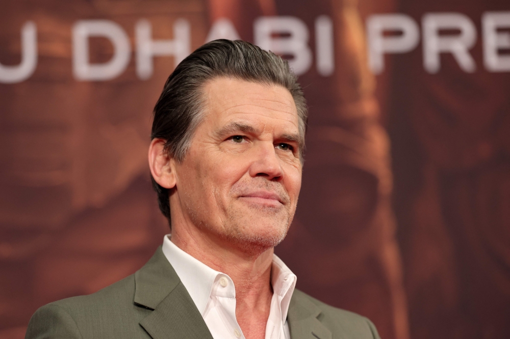 US actor Josh James Brolin poses for a photocall during the preview screening event for the film 