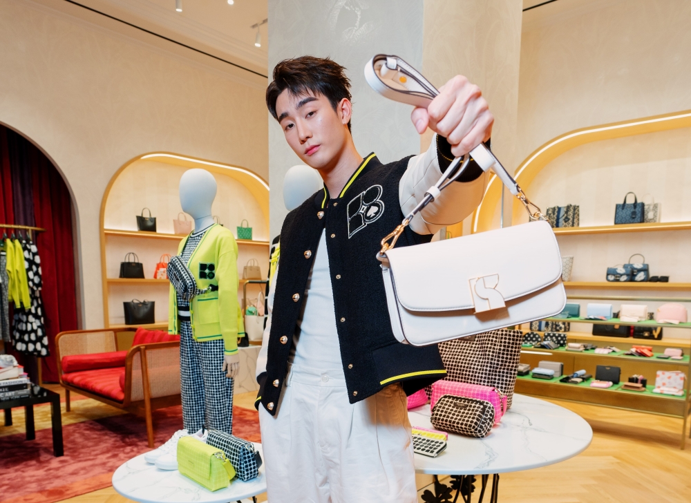Thai actor Force Jiratchapong at the store opening in The Exchange TRX on Wednesday (February 21).  — Picture courtesy of Kate Spade New York