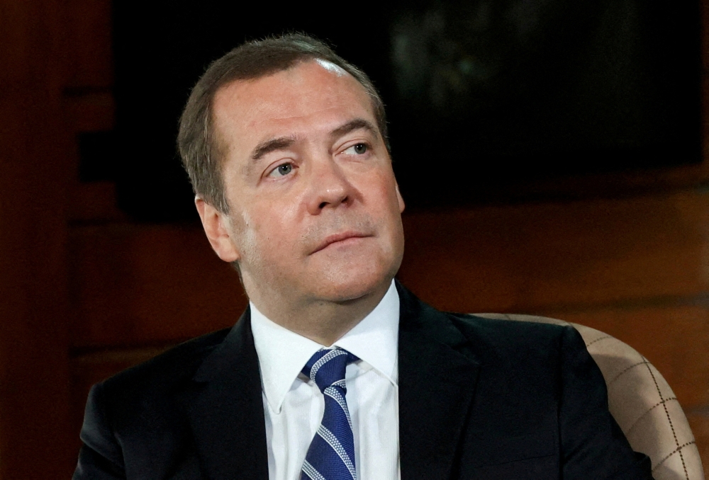 File photo of former Russian President Dmitry Medvedev. — Reuters pic