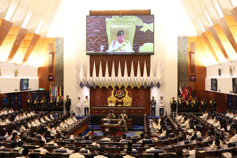 Based on the calendar on the Parliament's official website, this Dewan Rakyat sitting is for 19 days with the debate on the royal address from today until March 7, followed by the winding-up by the relevant ministries for four days starting March 11. ― Bernama pic
