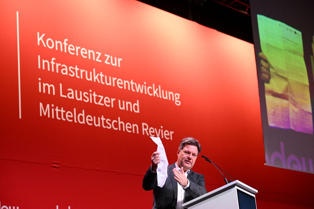 German Economy and Climate Minister Robert Habeck said Germany would not deploy its soldiers to Ukraine. — Reuters pic