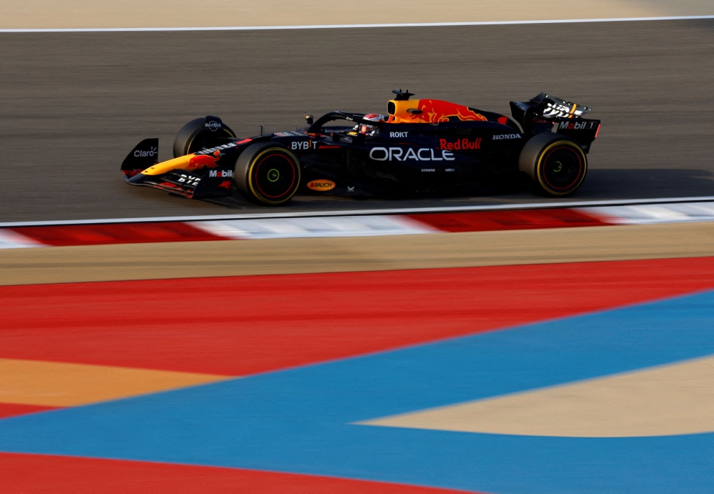Red Bull’s Max Verstappen during testing at Bahrain International Circuit, Sakhir, February 23, 2024. — Reuters pic 