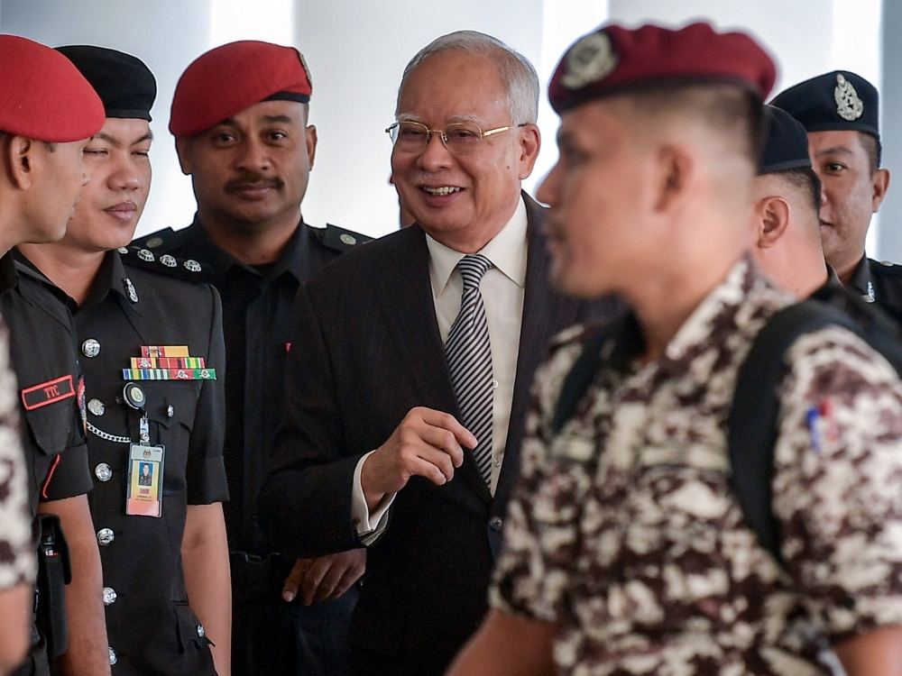 Former prime minister Datuk Seri Najib Razak is seen at the High Court in Kuala Lumpur February 28, 2024. ― Bernama pic