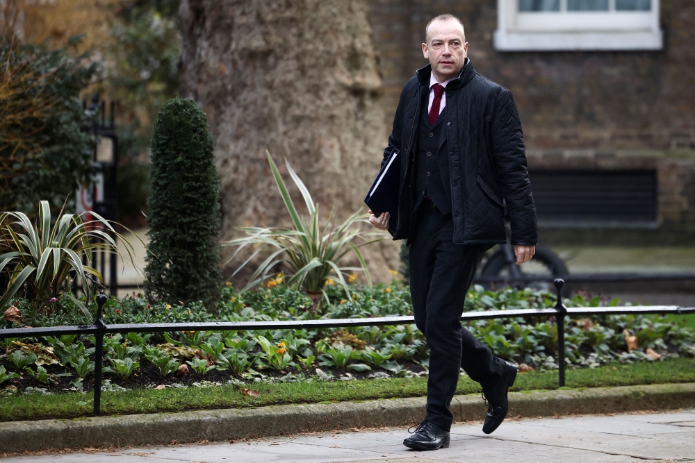 British Secretary of State for Northern Ireland Chris Heaton-Harris said Britain was committed to the Legacy Act. — Reuters pic