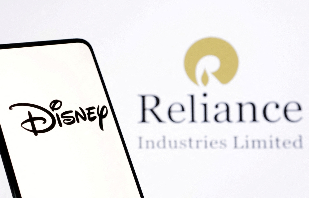 Together, the Reliance-Disney merged entity will have 120 TV channels and two streaming platforms. — Reuters pic