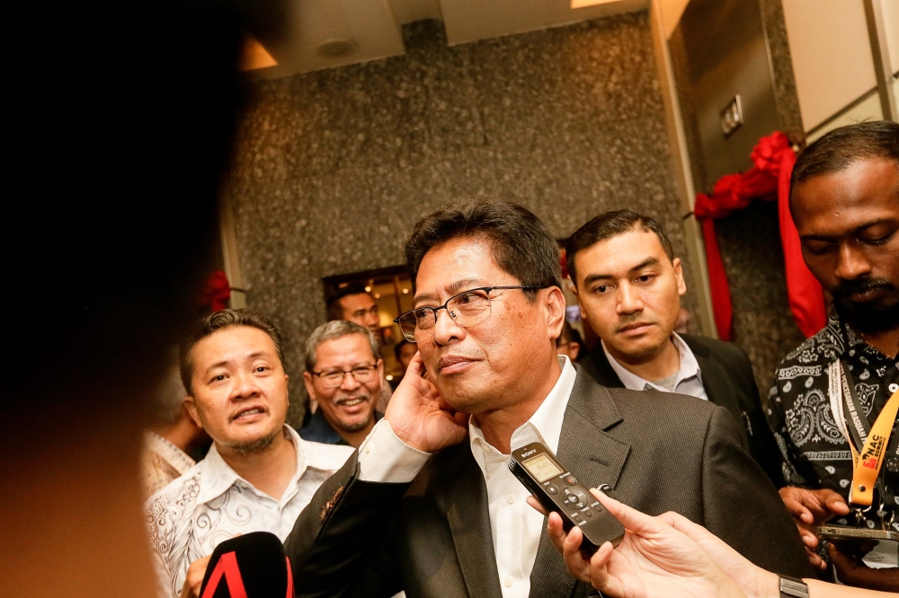 MACC chief commissioner Tan Sri Azam Baki speaks to reporters after the launch of the National Anti-Corruption Summit 2024 in Kuala Lumpur February 29, 2024. — Picture by Sayuti Zainudin