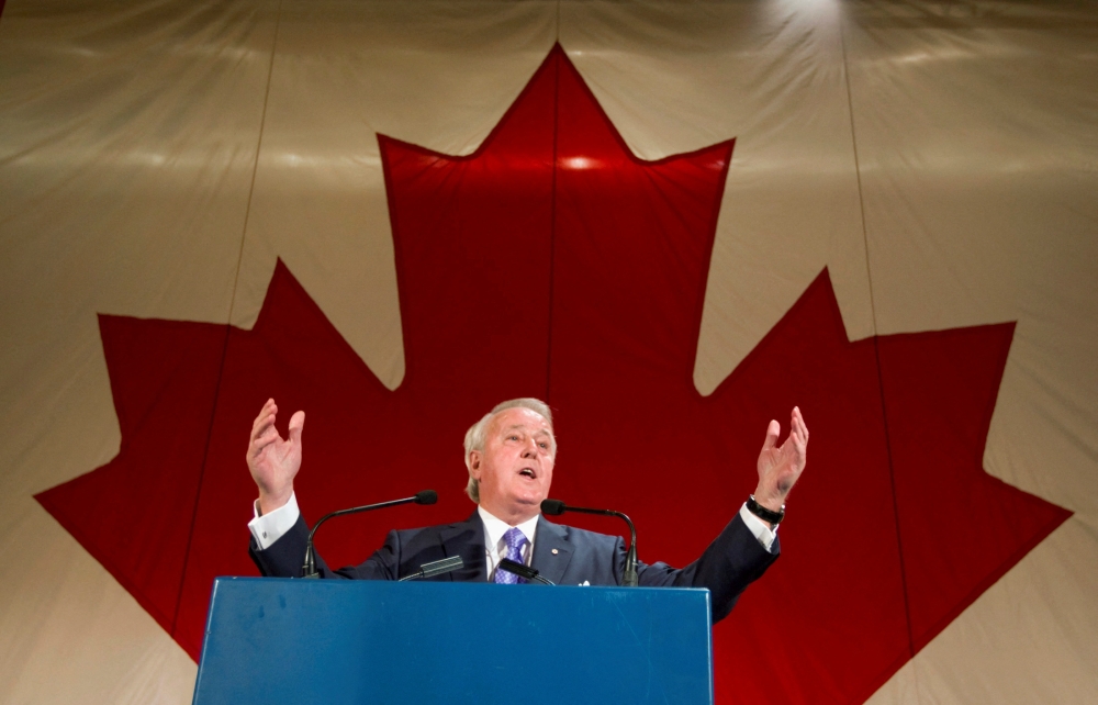 Former Canadian prime minister Brian Mulroney, who made his political mark in the 1980s with the signing of a ground-breaking free trade agreement with the United States that later expanded to include Mexico, died yesterday. He was 84. — Reuters pic