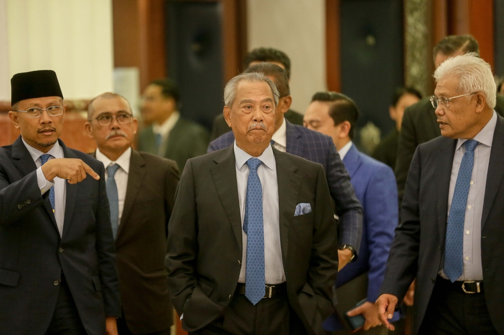 Muhyiddin’s appeal to the Federal Court is against the entire Court of Appeal decision, including its view that the four charges are clear and ambiguous, and that there was no need for the prosecution to give further details on how the alleged offences were carried out. — Picture by Sayuti Zainudin