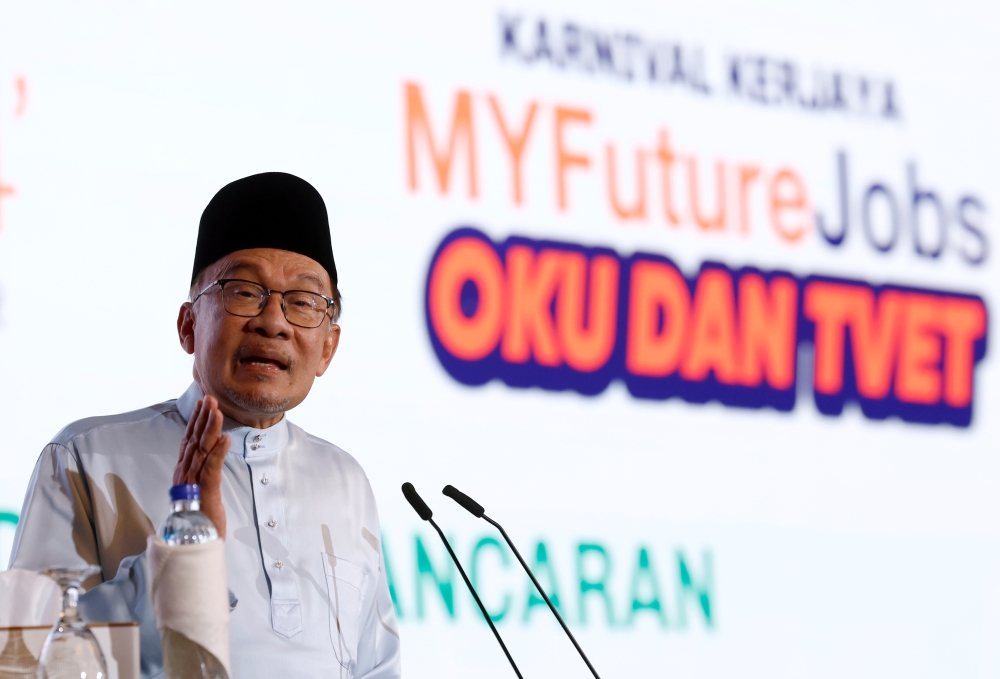 Prime Minister Datuk Seri Anwar Ibrahim said that a strategic enhancement of workers’ skill set would enable the country to compete in a more sophisticated job market, especially in areas with high demand from industrial players. — Bernama pic
