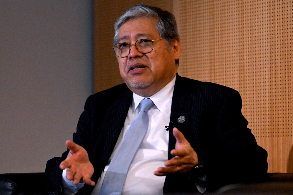 Philippine foreign minister Enrique Manalo told AFP today that his country wants to solve maritime disputes with China peacefully — but delivered a simple message to Beijing: ‘Stop harassing us’. — AFP pic