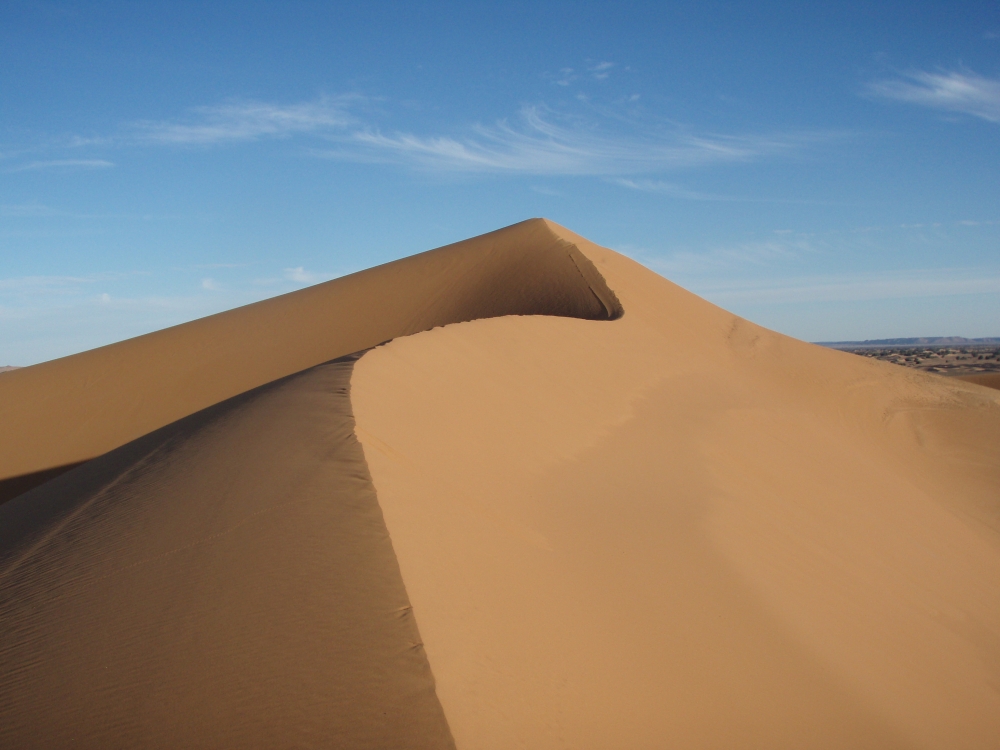 A view of the Lala Lallia star dune of the Sahara Desert, in Erg Chebbi, Morocco, as seen in an undated handout image from 2008 and obtained by Reuters on March 1, 2024. — Charlie Bristow/Handout via Reuters pic