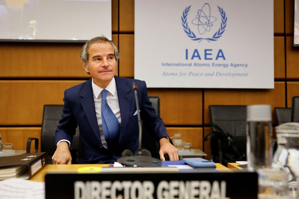 International Atomic Energy Agency (IAEA) Director General Rafael Grossi attends the IAEA Board of Governors meeting, at which issues regarding Iran and Ukraine are on the agenda, in Vienna, Austria, March 4, 2024. — Reuters pic
