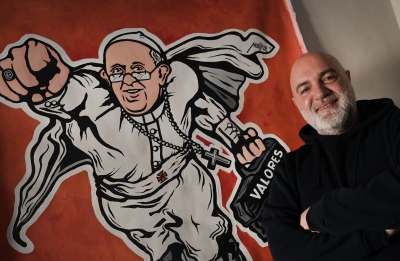 From satirical street art to Vatican designer