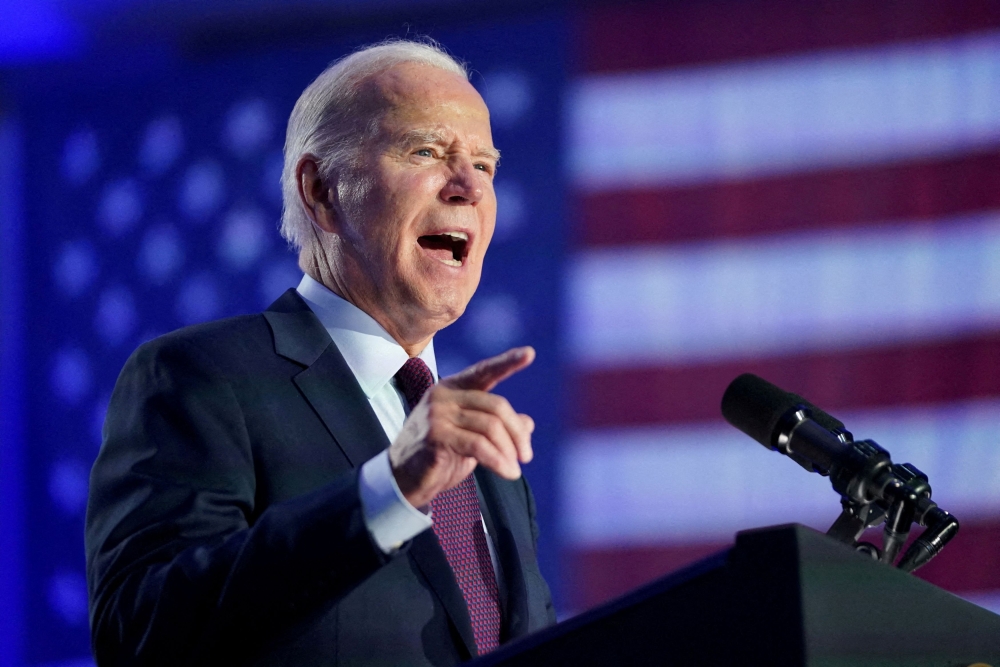 Biden, 81, faces low general approval ratings and concern about his age, as does Trump, 77. ― Reuters file pic