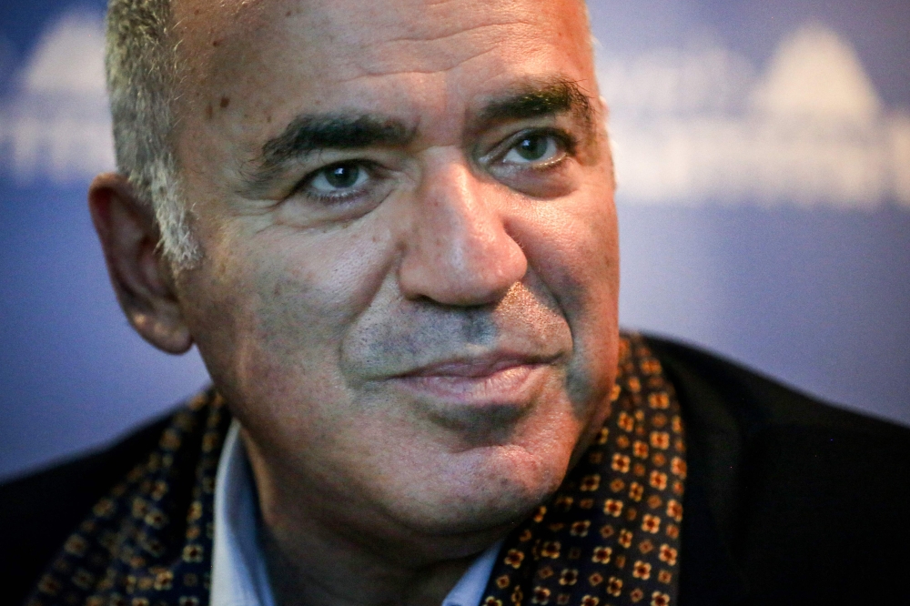 Russian chess Grandmaster Garry Kasparov has been a longtime opponent of President Vladimir Putin and has repeatedly spoken out against Russia’s military offensive in Ukraine. — AFP pic