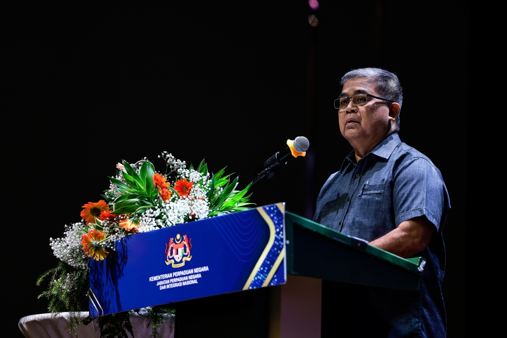 National Unity Minister Datuk Aaron Ago Dagang. — Bernama pic