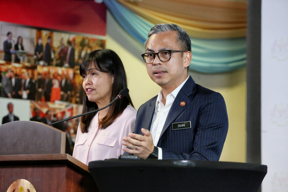 Communications Minister Fahmi Fadzil said the Cabinet agreed on this during today’s meeting, after discussing some allegations made by parliamentarians’ made during debate on the Motion of Thanks for the Royal Address that could mislead the House. — Picture by Choo Choy May