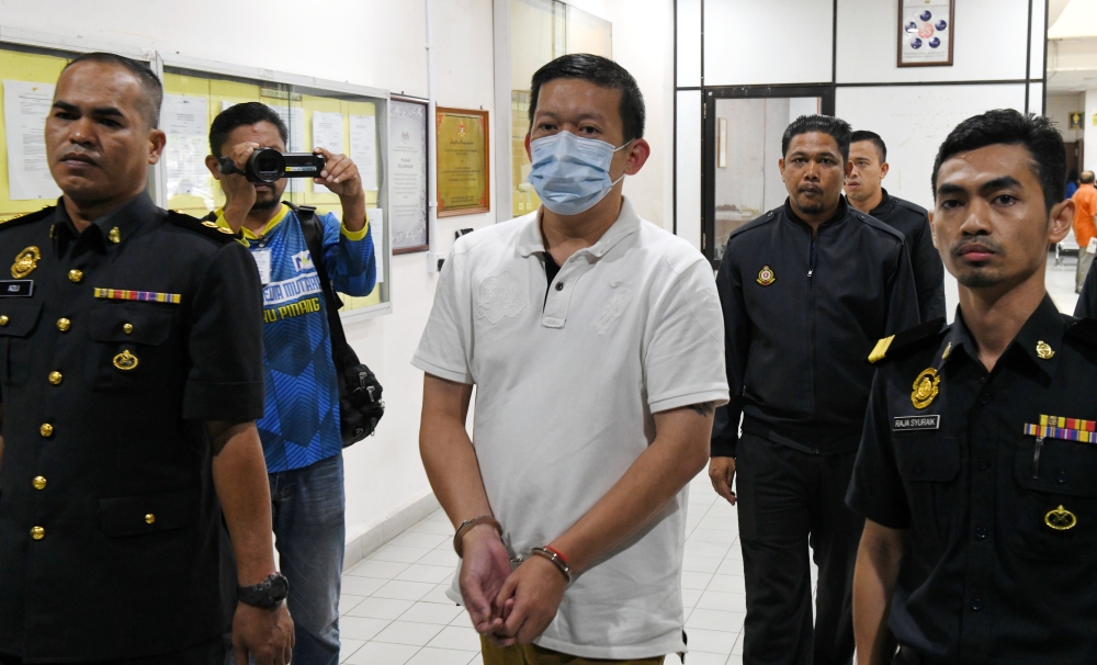 Lai Yong Keong at the Sessions Court in Butterworth, March 8, 2024. — Bernama pic  