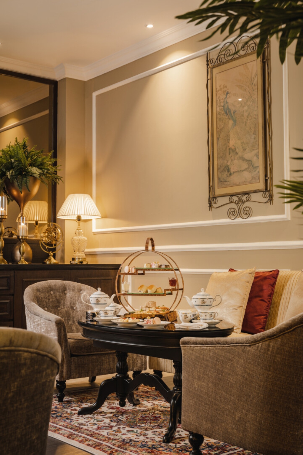 The nostalgic interior and soft golden tones makes the Writers’ Room a romantic spot. — Picture courtesy of The Majestic Hotel Kuala Lumpur