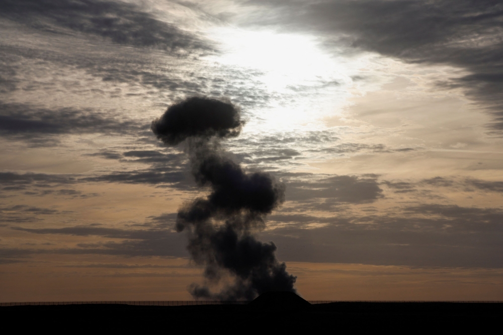 Smoke rises after an explosion in Gaza, amid the ongoing conflict between Israel and the Palestinian Islamist group Hamas, as seen from Israel’s border with Gaza in southern Israel, March 7, 2024. — Reuters pic