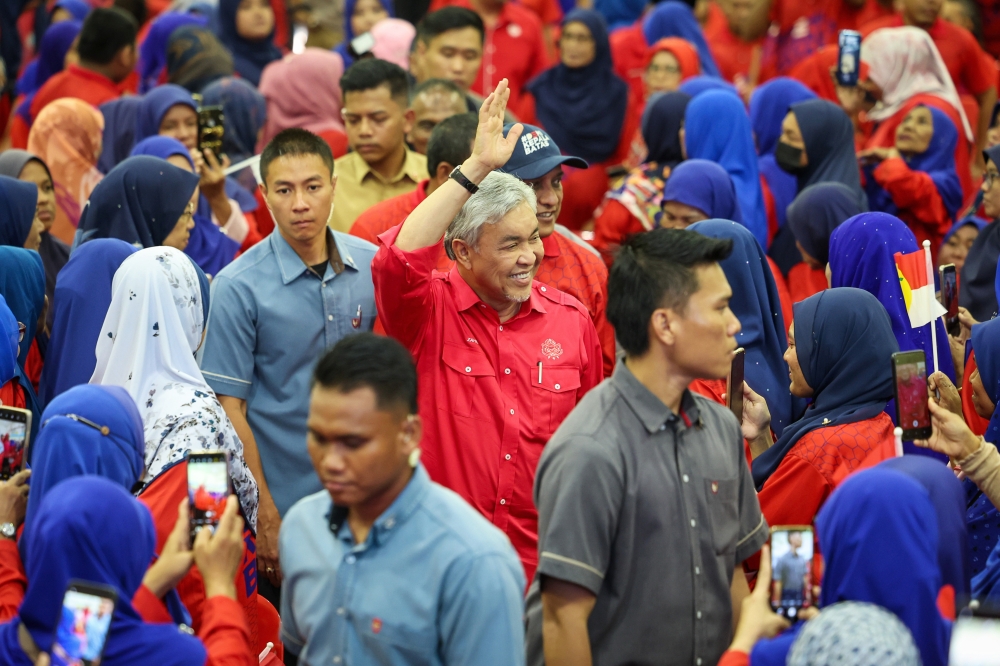 Umno president Datuk Seri Ahmad Zahid Hamidi said he has been continuously engaging with the party’s grassroots nationwide to address their concerns and strengthen the party. — Bernama pic