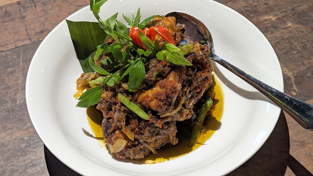 Sambal Berlado Ayam looks and tastes a little greener than others but it is still a standout dish.