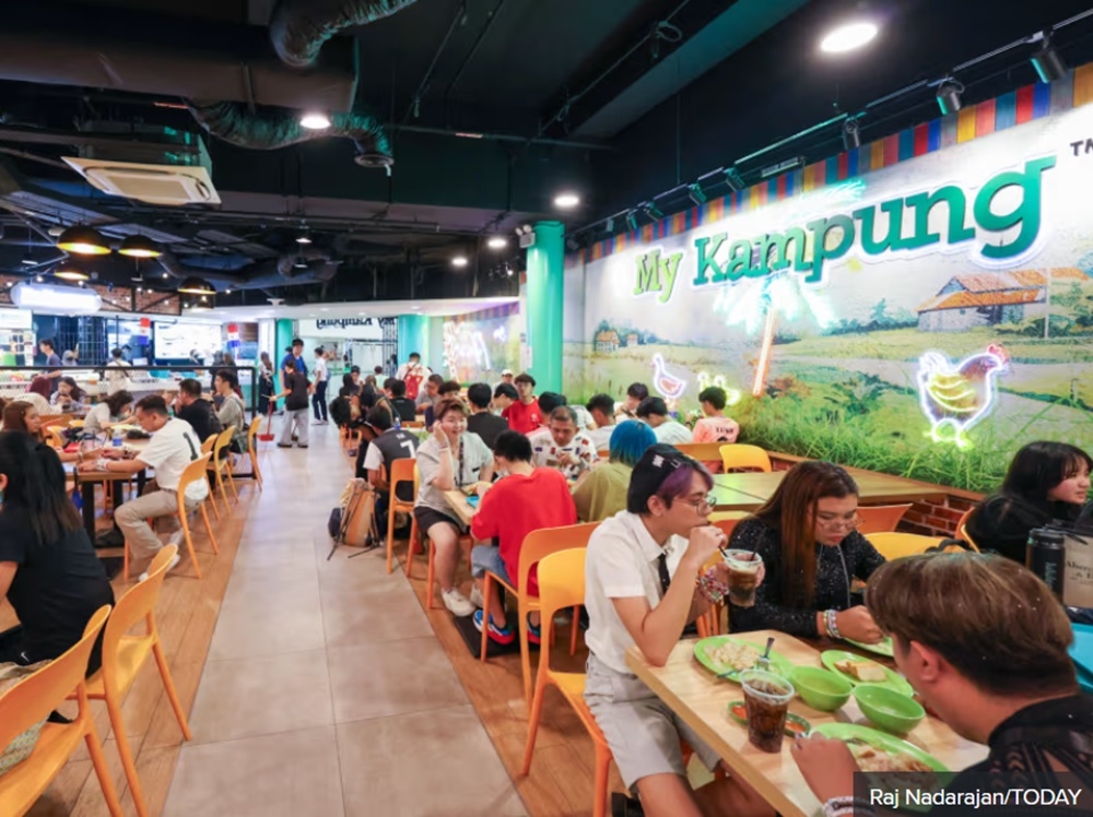 Crowds seen at a food court in Kallang Wave Mall, on the same day as Taylor Swift’s fifth concert at the National Stadium March 8, 2024. — TODAY pic