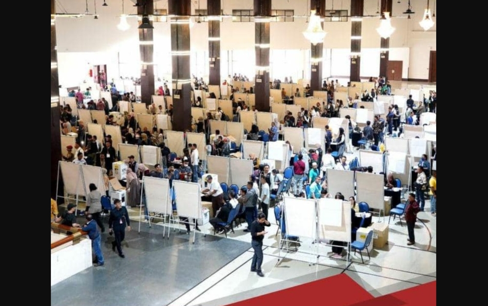 File picture of Indonesia’s vote counting that took place at the WTC Kuala Lumpur on February 14, 2024. Bernama on Saturday reported that the Indonesian embassy, in a post on its Facebook page, had informed that it received an official notification from the Central Jakarta KPU to hold the re-voting process for the entire Kuala Lumpur area. — Picture from Facebook/Indonesian Embassy Kuala Lumpur
