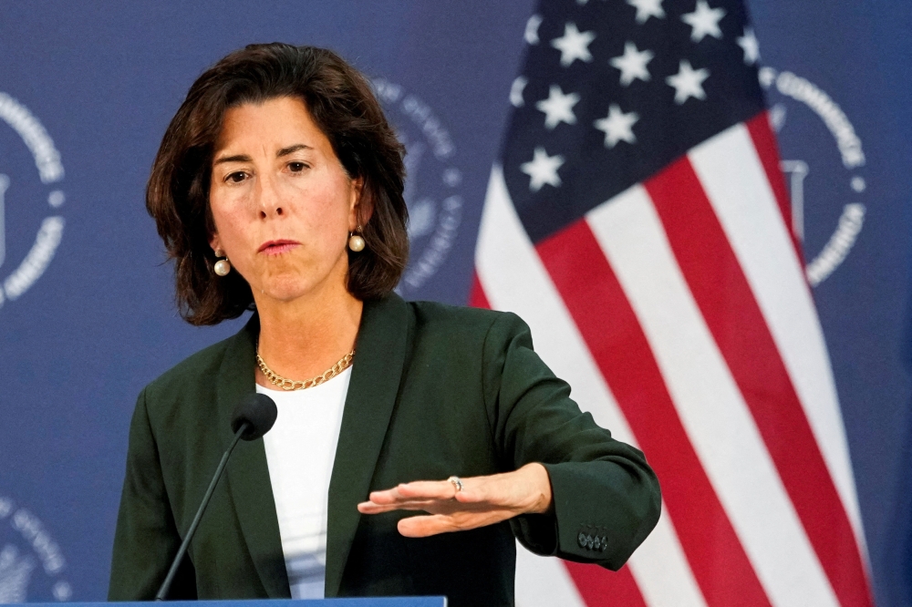 US companies are set to announce investments amounting to more than US$1 billion dollars in the Philippines, United States Commerce Secretary Gina Raimondo said during an official visit to Manila today. — Reuters file pic