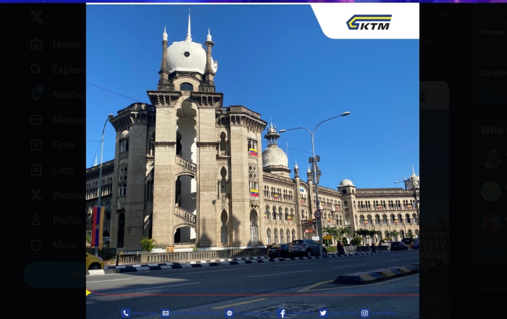 Transport Minister Anthony Loke stated that instead, the Railway Assets Corporation (RAC), as the owner of the building, offered KTMB to move to Menara RAC completed last year on Jalan Tun Sambanthan, Brickfields, free of charge. — Picture from X/KTM Berhad