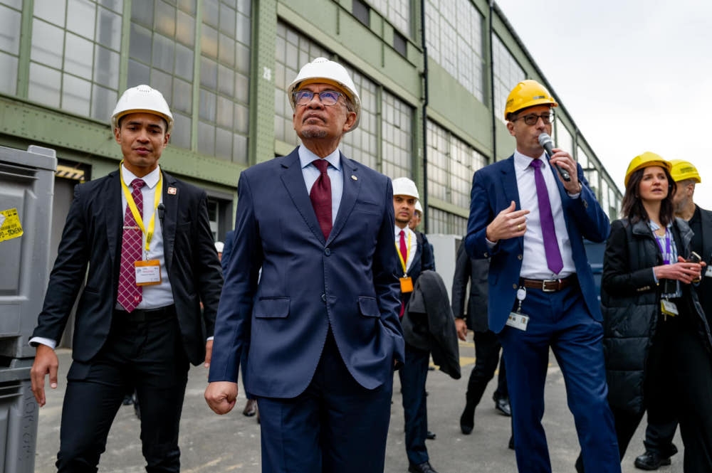 Prime Minister Datuk Seri Anwar Ibrahim during a visit to Siemens Energy in Berlin, March 11, 2024. — Picture from Facebook/Anwar Ibrahim 