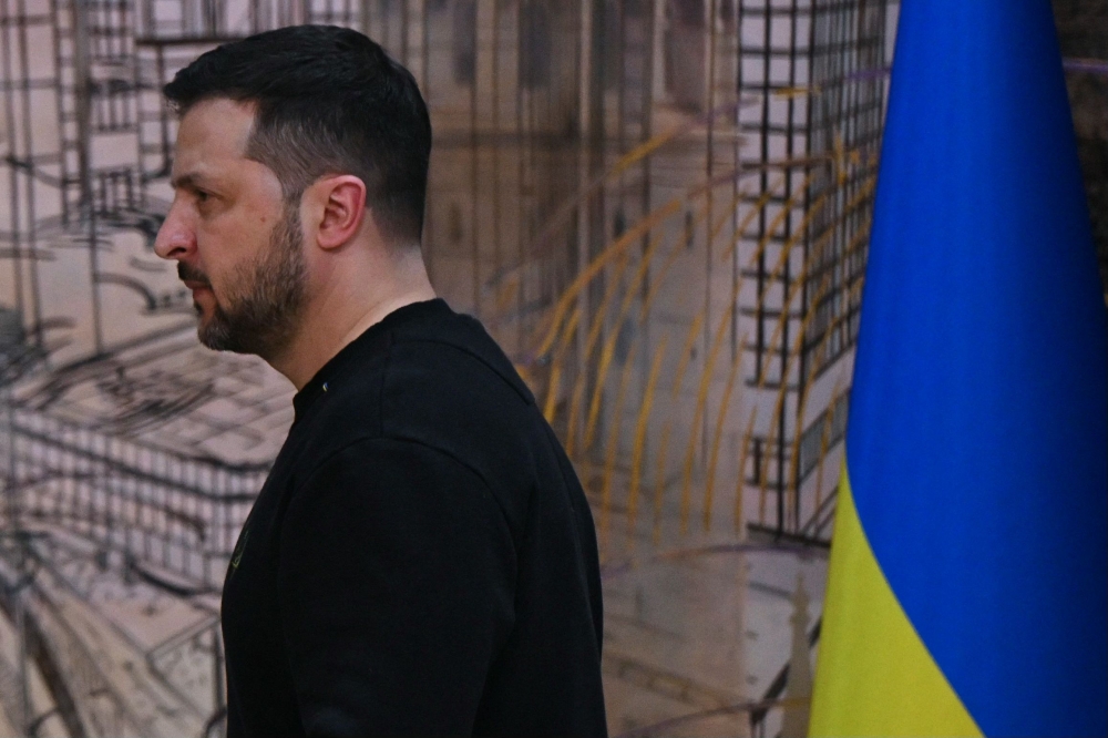 Ukrainian President Volodymyr Zelensky said yesterday that Russian advances had been halted in Ukraine and the situation was now much better for his troops than in recent months. — AFP pic