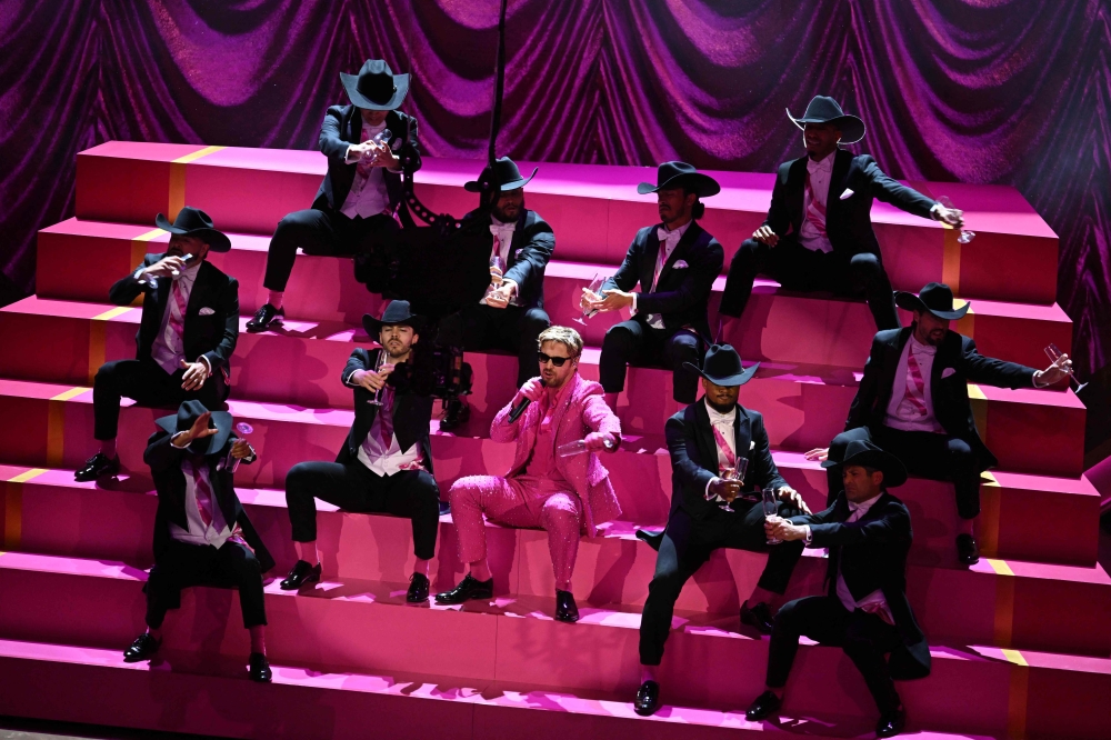 Ryan Gosling performing onstage during the 96th Annual Academy Awards at the Dolby Theatre in Hollywood. — AFP pic