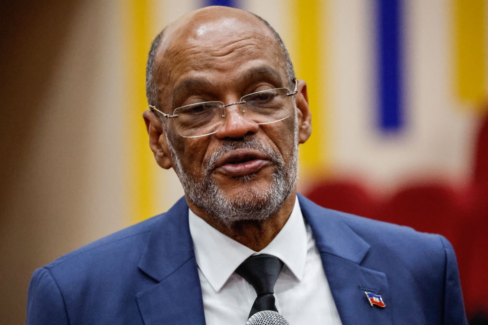 Haitian Prime Minister Ariel Henry has tendered his resignation as head of the Caribbean nation, the leader of a regional body said today, an unelected role the 74-year-old neurosurgeon held since 2021. — AFP pic