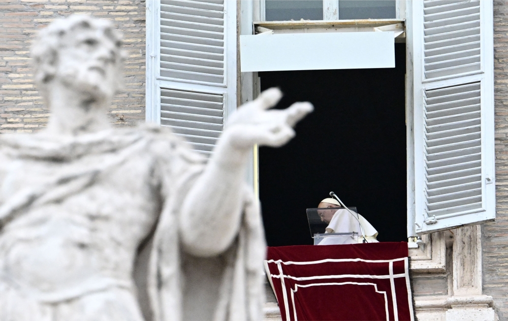 Despite Pope Francis’s repeated calls for peace, he is often accused of sowing confusion. — AFP