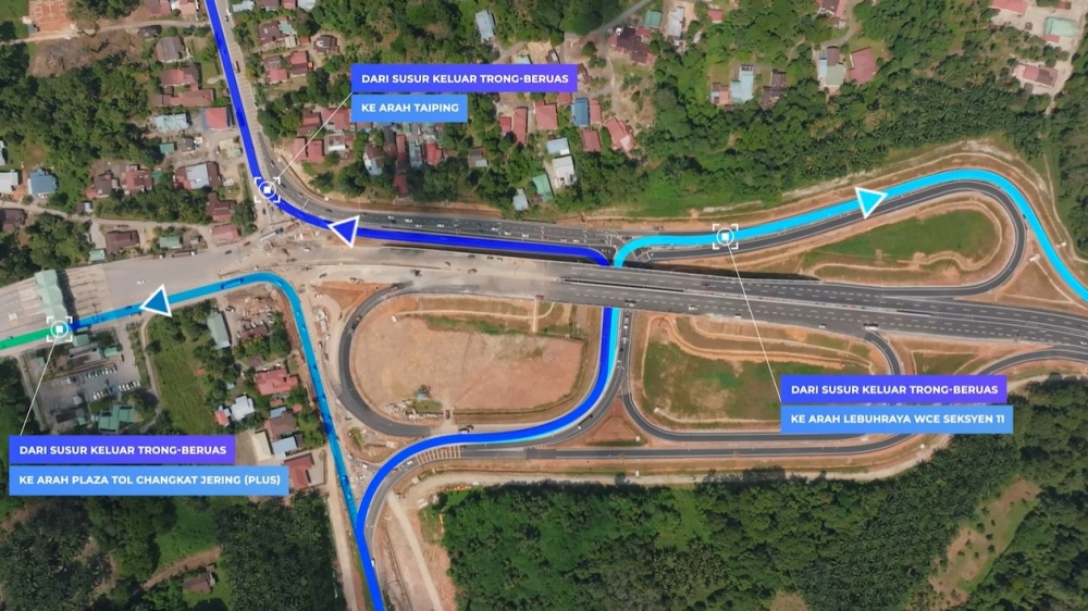 从吉隆坡前往太平或槟城？ 以下是从 PLUS 高速公路前往 WCE 的方法