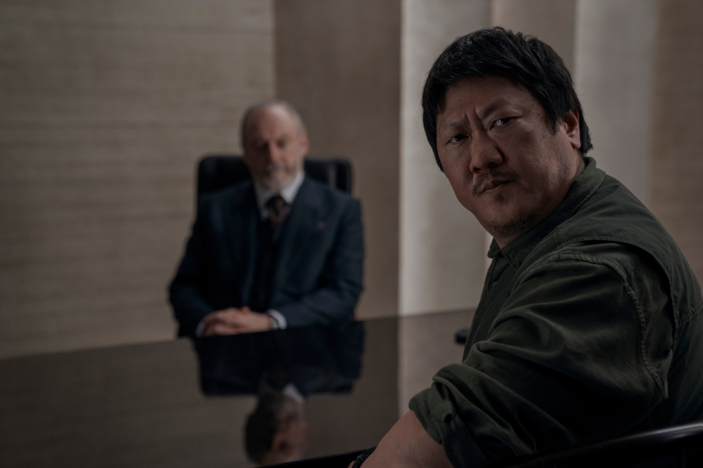 Wong (right) said that working with Cunningham was ‘terrific’ adding that they took the script seriously but not each other. — Picture courtesy of Netflix