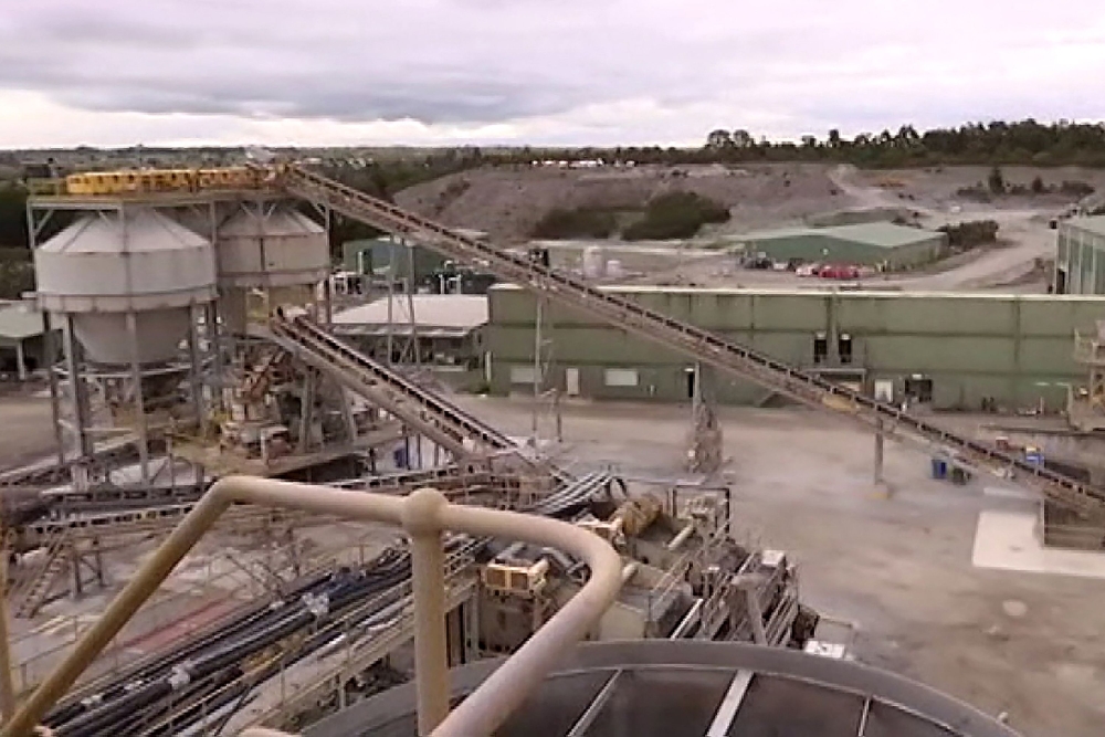 This frame grab taken from video footage provided by Australian Broadcast Corporation (ABC) on March 14, 2024 via AFPTV shows equipment and structures at an Australian gold mine that collapsed on March 13, 2024, killing one miner. — AFP pic/ABC via AFPTV