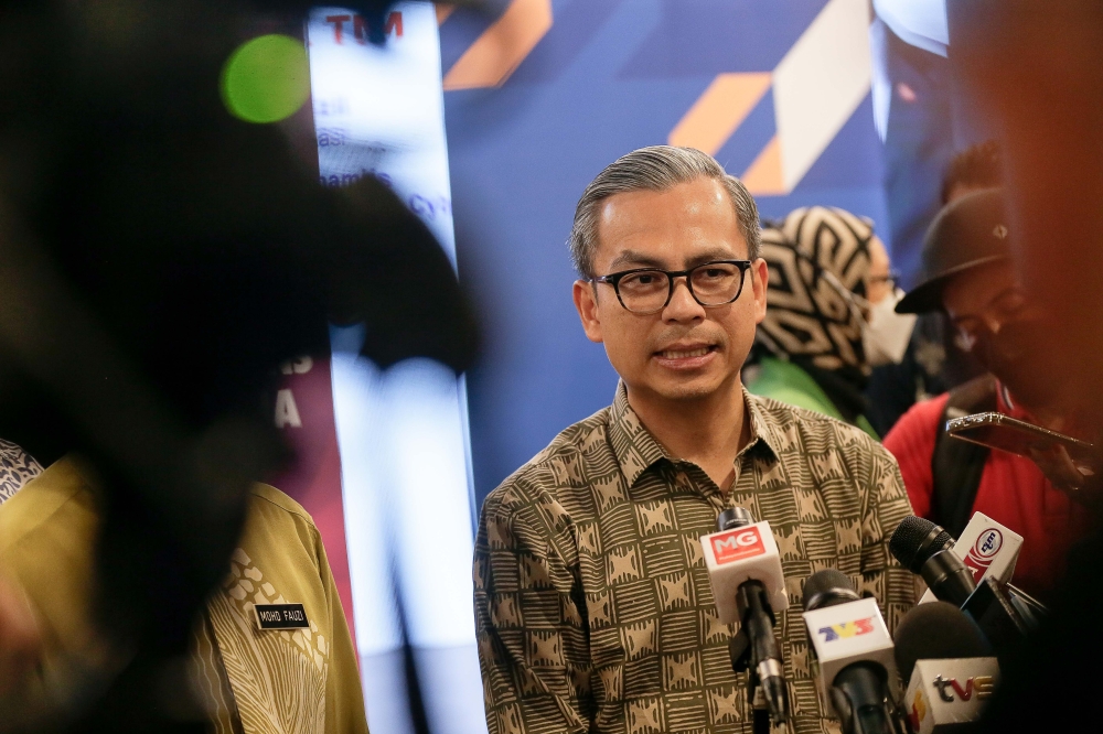 Communications Minister Fahmi Fadzil said the government has never announced any intention for the drafting of such an act. — Picture by Sayuti Zainudin 