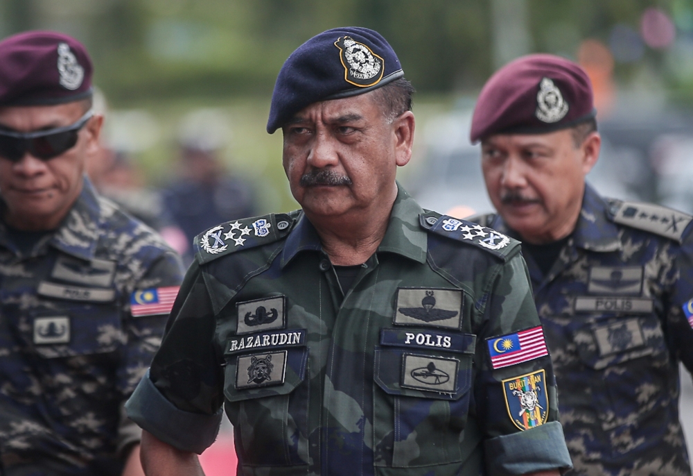 Inspector-General of Police Tan Sri Razarudin Husain said the illicit drugs were produced in the region’s Golden Triangle by drug syndicates that used Malaysia as a transshipment hub to supply countries such as Australia, New Zealand, and South Korea. — Picture by Farhan Najib