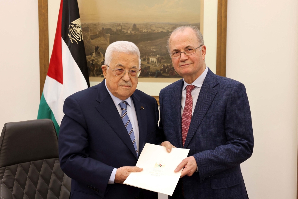 Palestinian president Mahmud Abbas has appointed Mohammed Mustafa, a long-trusted adviser on economic affairs, as prime minister, the official Wafa news agency said on Thursday. — Reuters pic/Palestinian President Office handout