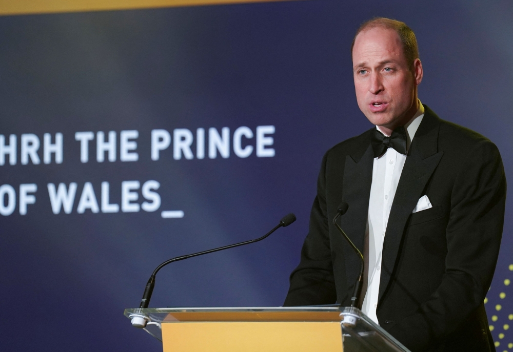 Britain’s Prince William said yesterday his late mother Princess Diana would have been honoured to see a charity set up in her name doing inspirational work to support young people around the world. — Reuters pic