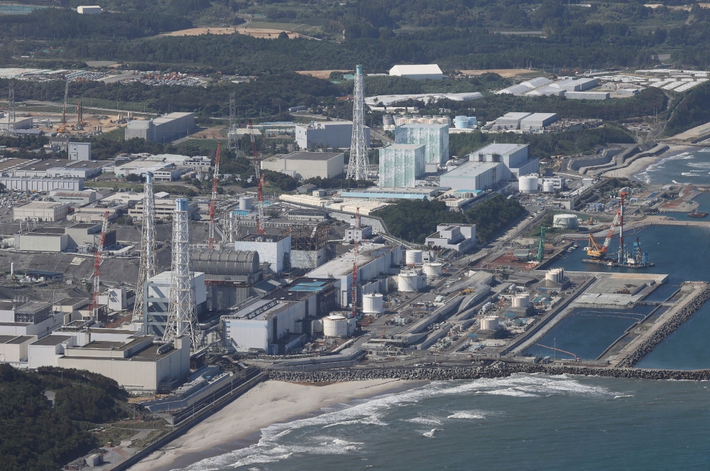 The release of wastewater from Japan’s stricken Fukushima nuclear plant was suspended today following an earthquake, its operator said while stressing that the move was precautionary. — AFP pic