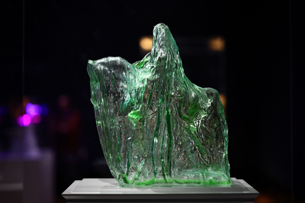 An artwork by Romanian-American artist Andra Ursuta, entitled ‘Untitled’, is pictured during a photocall to announce the artists chosen to have their sculptures installed on the Fourth Plinth in Trafalgar Square, in central London March 15, 2024. — AFP pic 