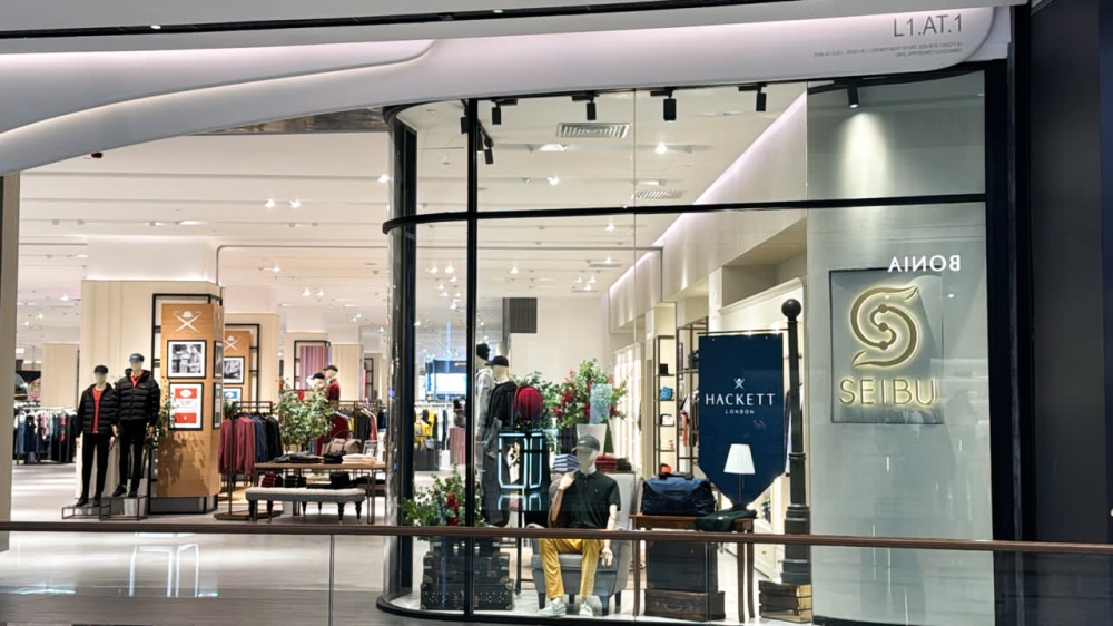 British menswear brand Hackett London is situated on the first floor of Seibu. — Picture courtesy of Hackett London